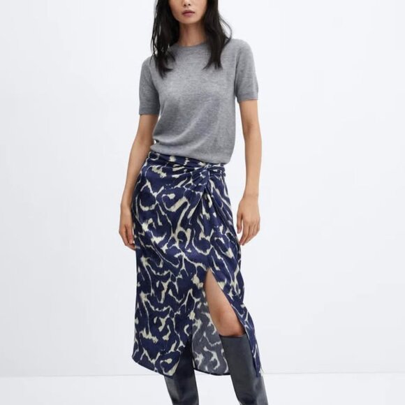 MANGO knot printed skirt- NEW! - Picture 4 of 5